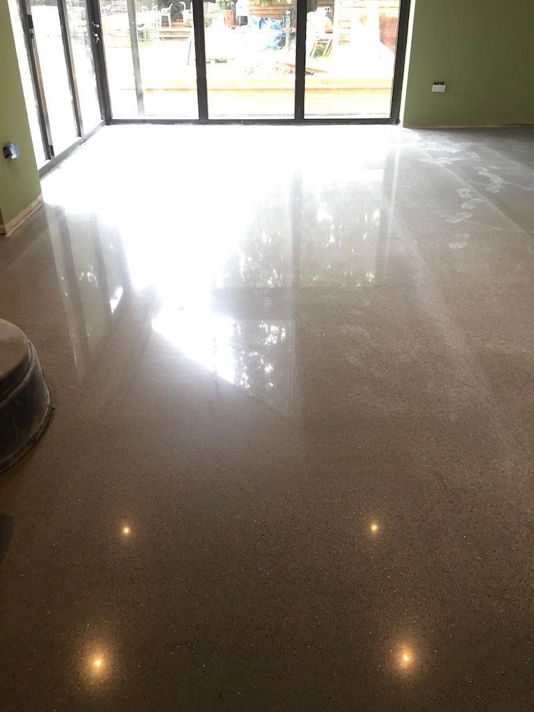 residential concrete polished flooring