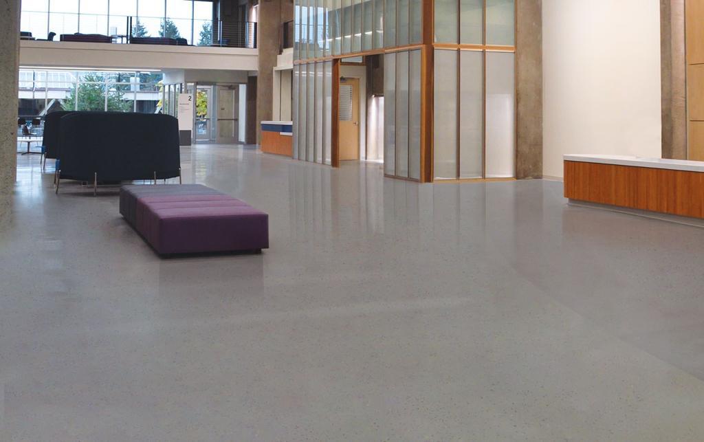 kitchen concrete polished floor